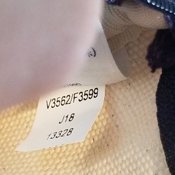 Lands' End wristlet wallet change purse Cream Navy - Picture 8 of 8